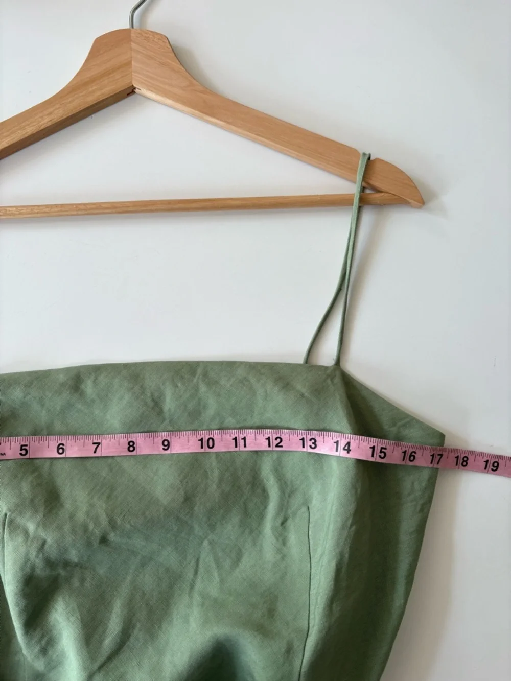 Theory || Linen Side Pleat Mini Dress‎ in Leaf Green 10